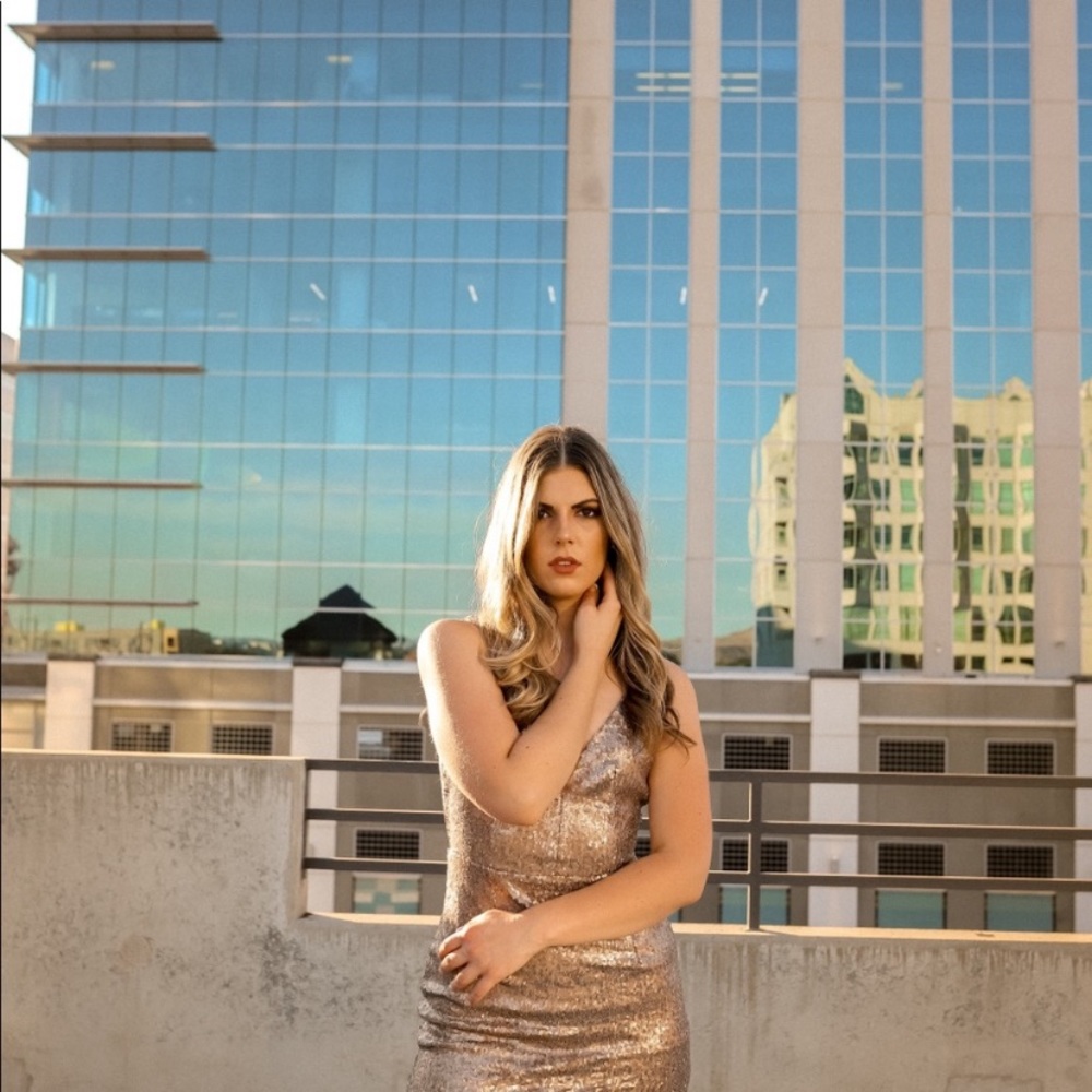 Cute mini sparkle dress.